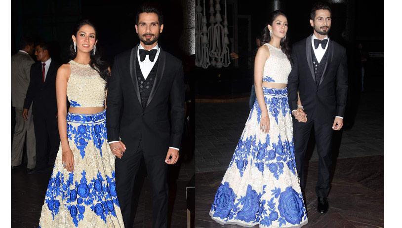 Mira and Shahid Kapoors starry reception