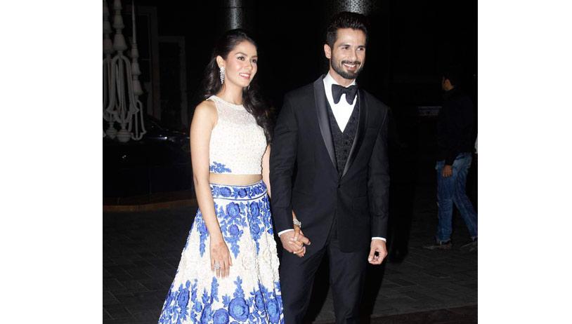 Mira and Shahid Kapoors starry reception