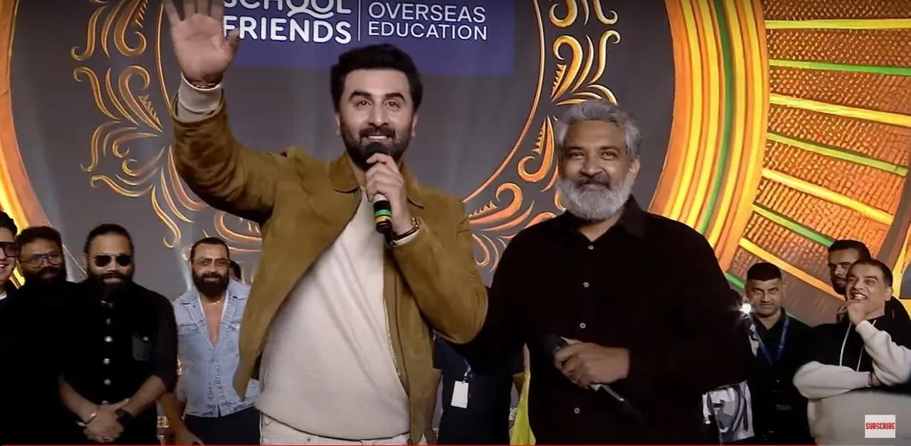 At the event, Rajamouli asked Ranbir to choose between him and Sandeep if he had to work on film. After much consideration, Ranbir said, "I am a loyal actor so I will stay with Sandeep right now"