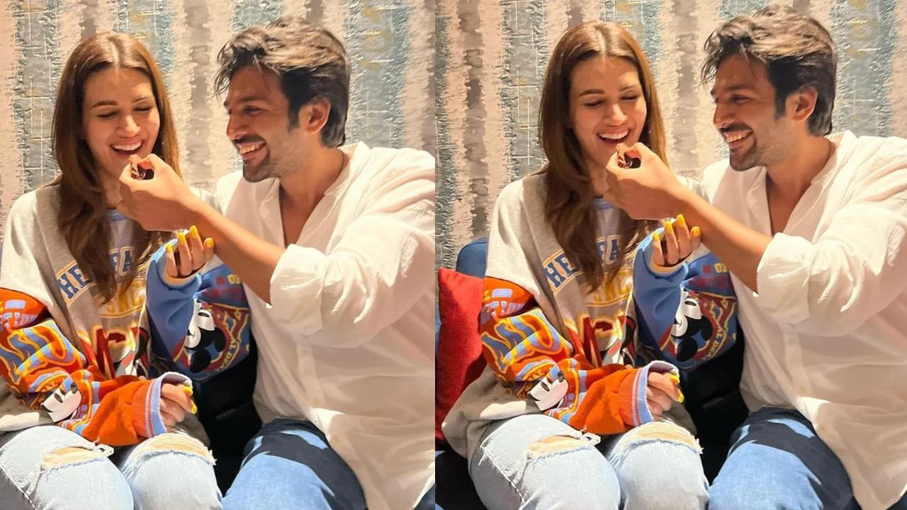 Kartik Aaryan’s Sweet Yet Not So Sweet Gesture For Birthday Girl Kriti Sanon