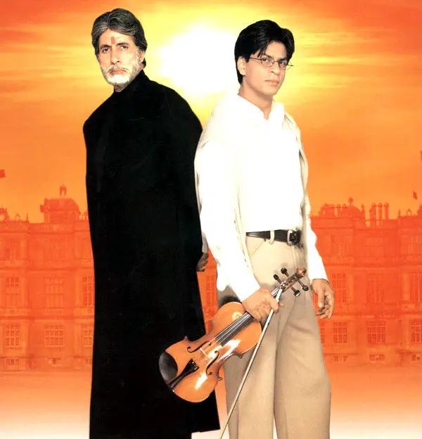 Unconditional lover: In Mohabbatein, Shah Rukh`s character, Raj Aryan Malhotra, is without his love (played by Aishwarya Rai Bachchan), for the most part in the film, since the latter commits suicide. However, Raj picks himself up and spreads affection all around, all the while feeling his lover`s presence around him.