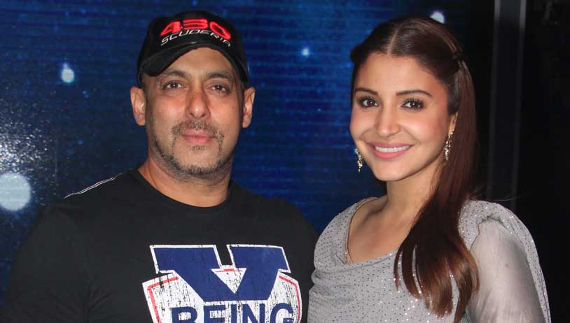Sultan: Salman Khan and Anushka Sharma snapped on the sets of Sa Re Ga Ma Pa