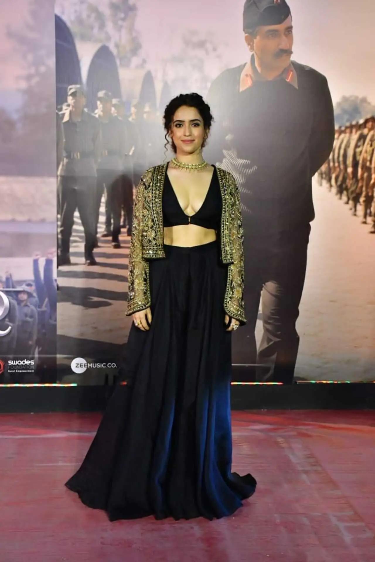 Sanya Malhotra looked stunning at the premiere of her film, Sam Bahadur