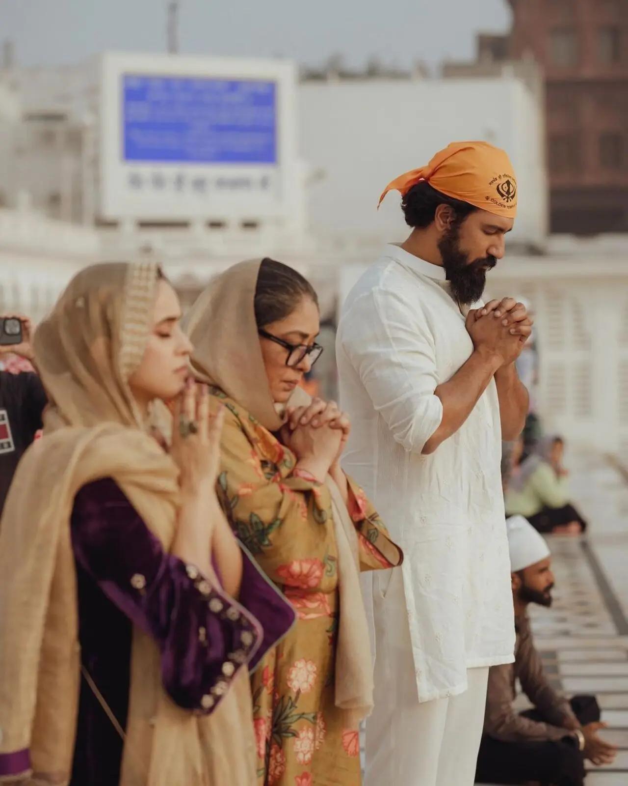 No good task is complete without seeking blessings. The team of Sam Bahadur visited the Golden Temple ahead of the release of the film