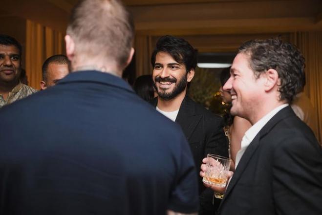Harshvardhan Kapoor meets David Beckham