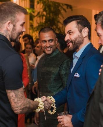 Sanjay Kapoor Extends a Warm Handshake to David Beckham