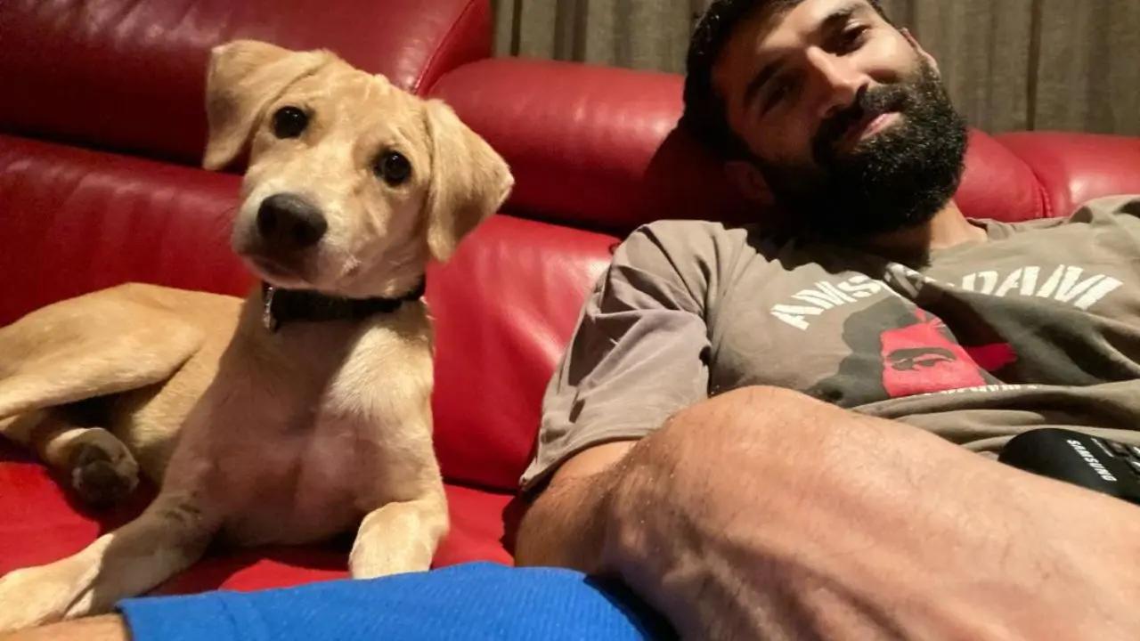 Did we say that Aditya is an ardent lover of animals!