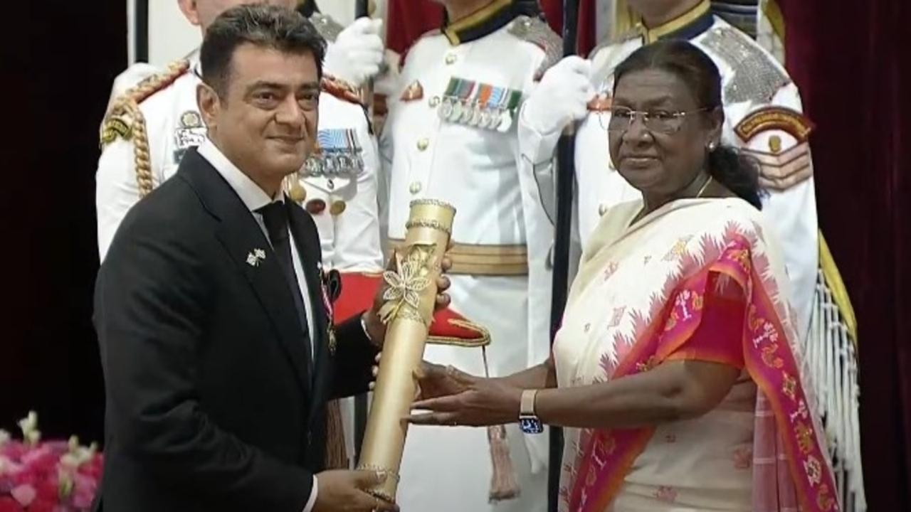 Padma Bhushan: Ajith Kumar, Arijit Singh Receive Award From President Murmu