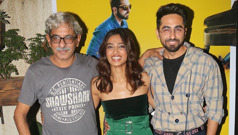 Ayushmann Khurrana, Radhika Apte snapped at Andha Dhuns private screening