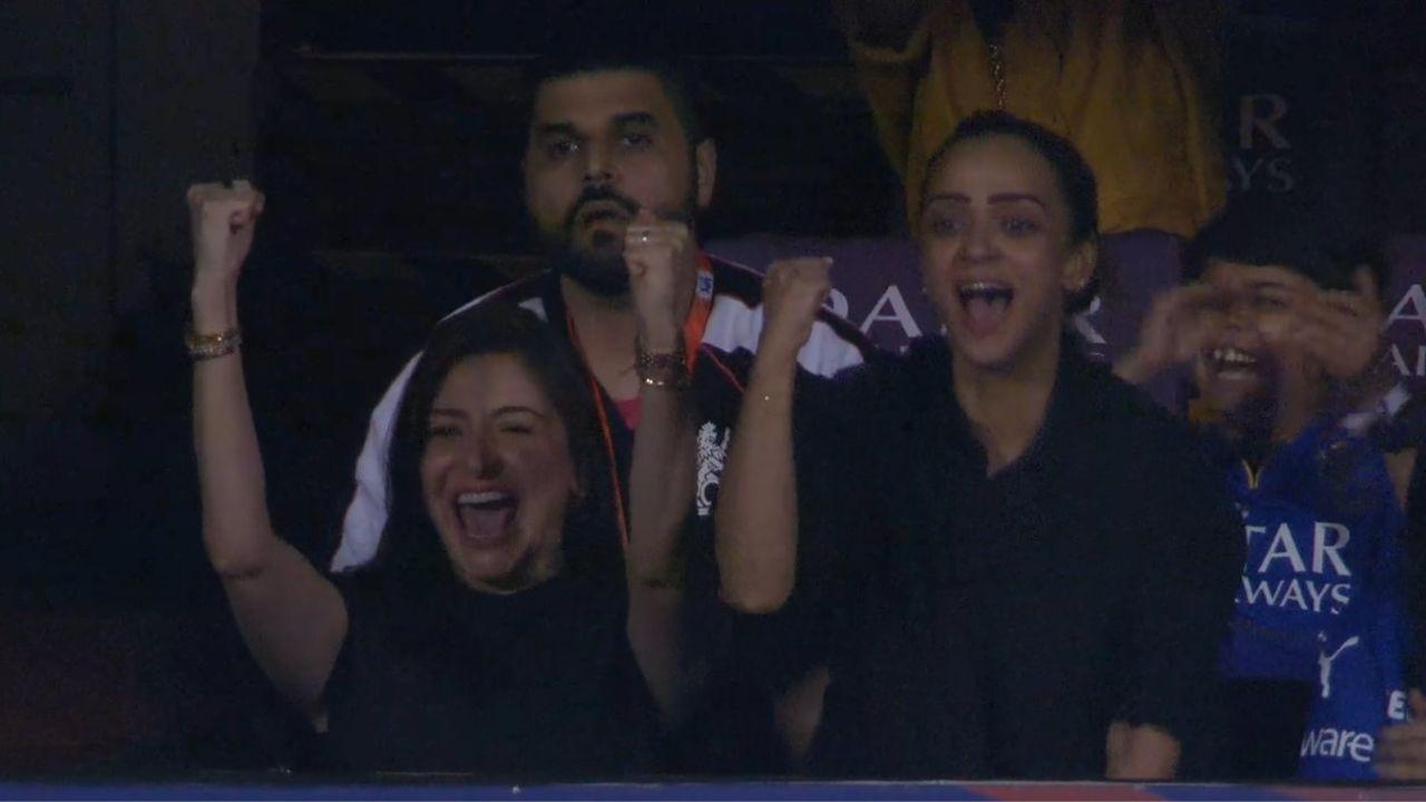 Anushka Sharma Cheers on Virat Kohli as Bangalore Takes Home Victory