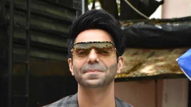 Aparshakti Khurrana, Pranutan Bahl, Abhishek Banerjee, Ashish Verma snapped at Helmet promotions