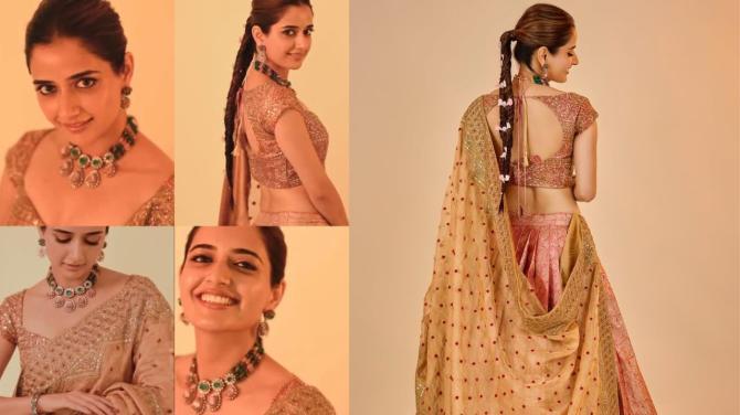 Ashika Ranganath`s Latest Lehenga Look Breaks the Internet