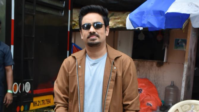 Aparshakti Khurrana, Pranutan Bahl, Abhishek Banerjee, Ashish Verma snapped at Helmet promotions