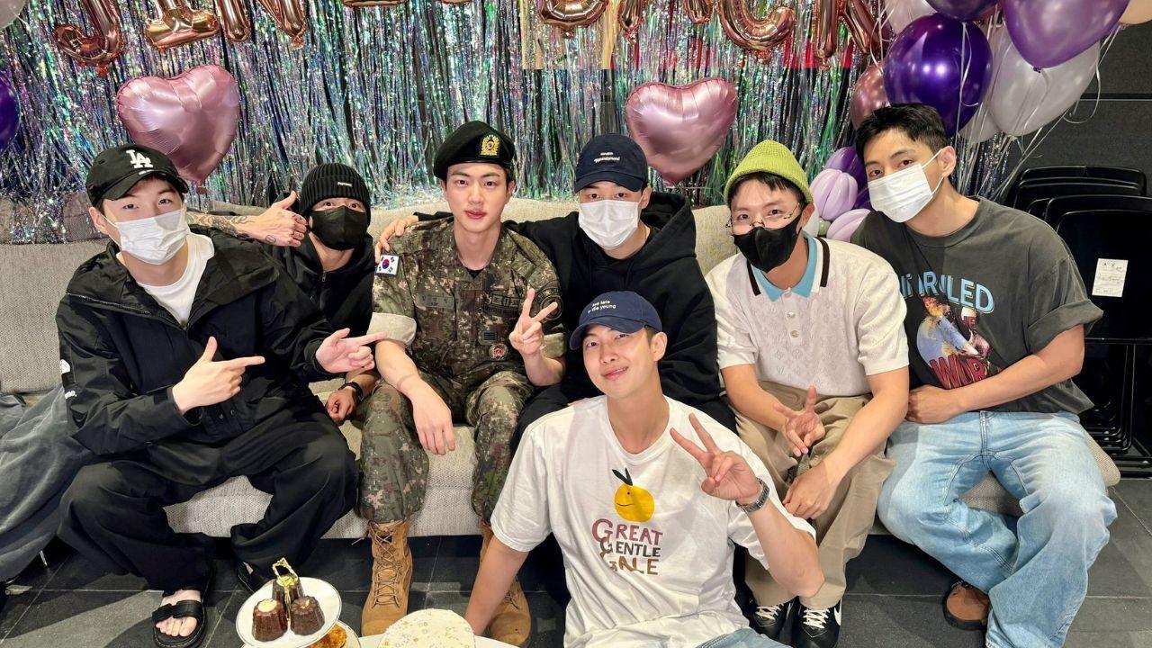 BTS Celebrates Emotional Discharge of Jin as He Completes Military Service