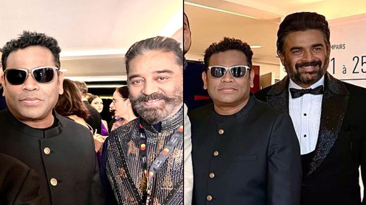 AR Rahman, Kamal Hassan, R Madhavan Reunite At Cannes Film Festival Red Carpet