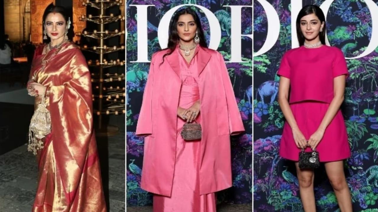 Dior Fall 2023 Show In Mumbai Witnessed Ananya Panday, Rekha, And More Stars In Ṭheir Stylish Best