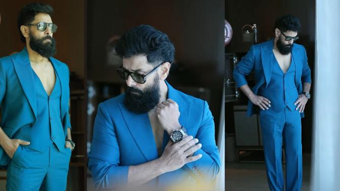Bold and Sophisticated Blue Suit Look