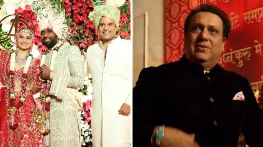 Govinda Attends Arti Singh's Wedding, Leaves Krushna Abhishek Emotional, Watch