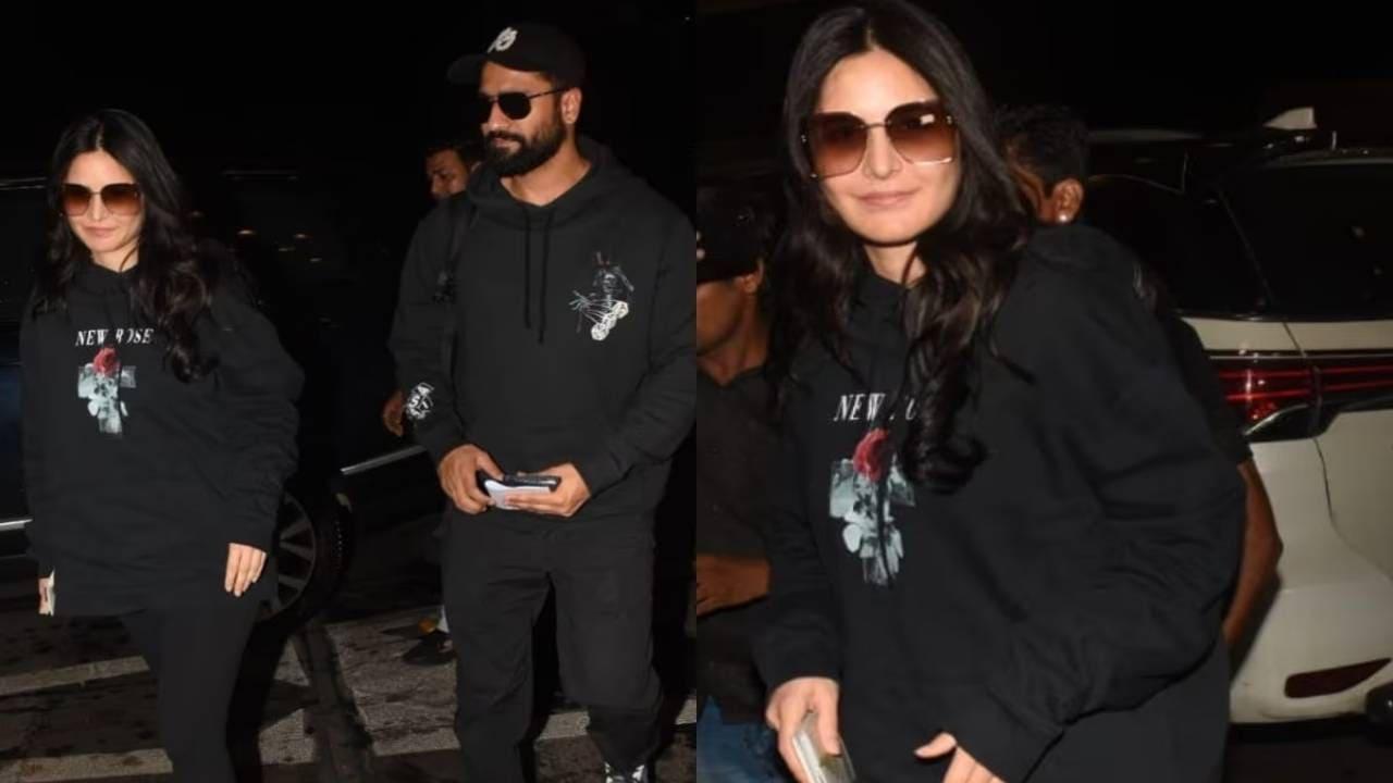 Fans Just Can`t Stop Gushing Over Vicky Kaushal And Katrina Kaif`s All-Black Outfit At The Airport