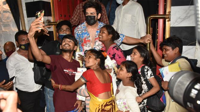 Kartik Aaryan and Alaya F snapped at the Freddy Wrap Up Party in Mumbai