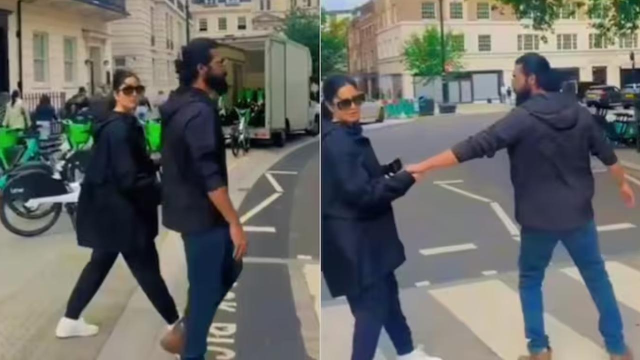 New Video of Katrina Kaif and Vicky Kaushal Emerges from London