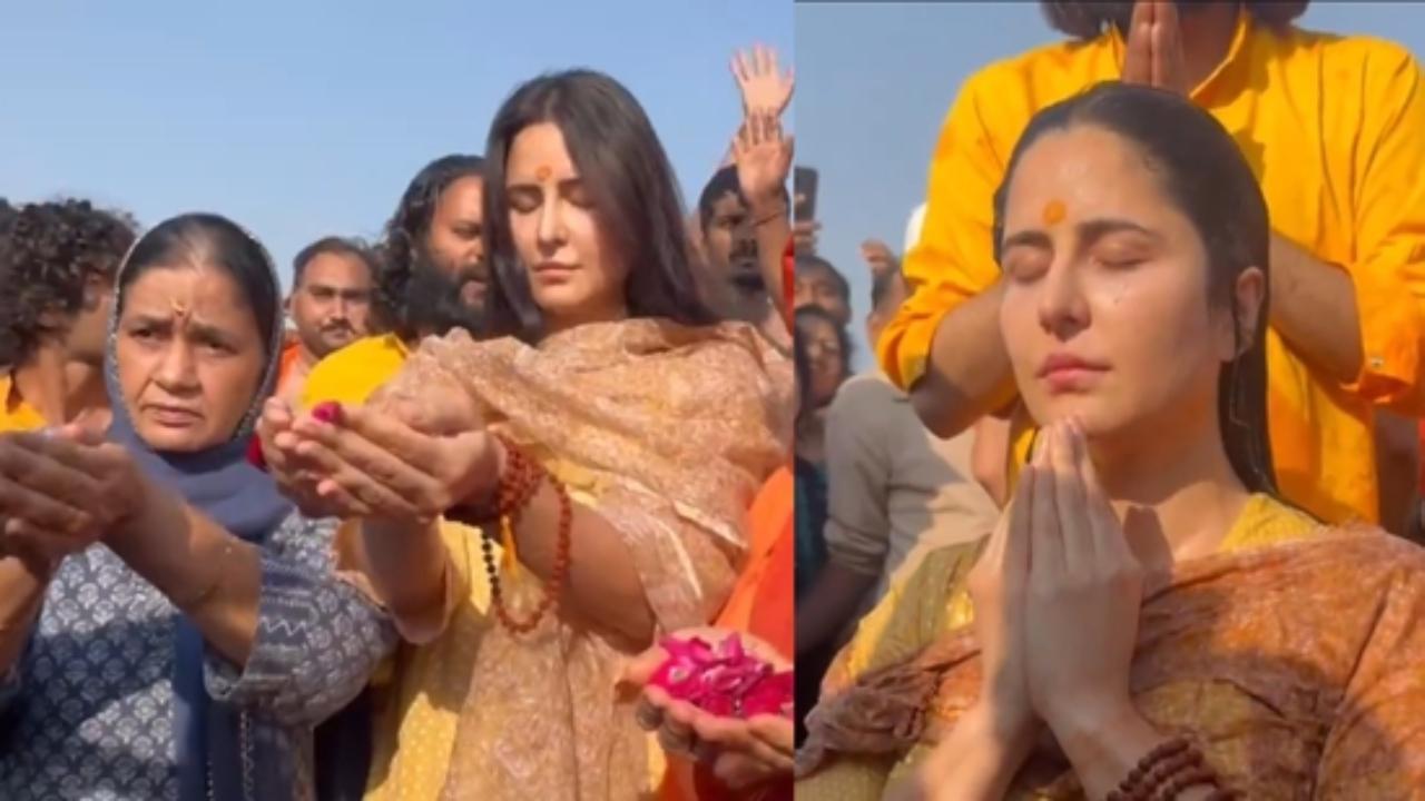 Katrina Kaif Visits Maha Kumbh With Mother-In-Law, Takes A Dip In Triveni Sangam