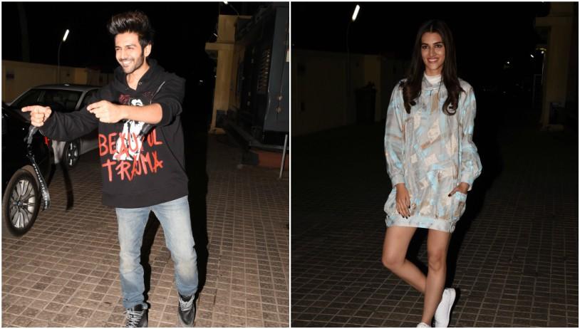 Kriti Sanon and Kartik Aaryan host special screening of Luka Chuppi