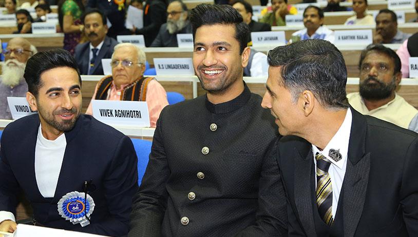 Akshay, Ayushmann, Vicky, Keerthy felicitated with National Film Awards