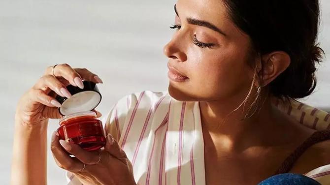 Deepika Padukone owns the skin care brand 82°E.