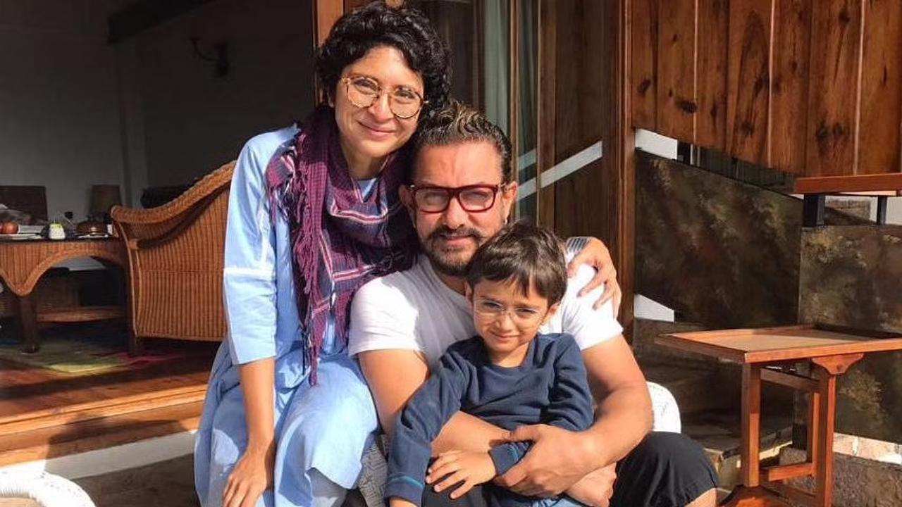 Aamir Khan and Kiran Rao come together to celebrate son Azad Rao Khan`s 10th birthday