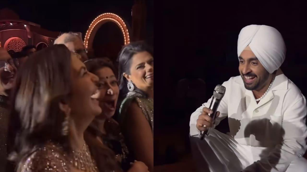 Nita Ambani And Diljit Dosanjh Enter Into An Adorable Gujarati Banter, Watch Viral Video