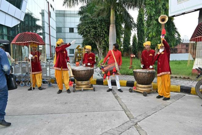 About 200 illustrious guests have been carefully accommodated, ensuring their comfort and enjoyment throughout the festivities. The food selections will be a delicious combination of Rajasthani and Punjabi flavours.