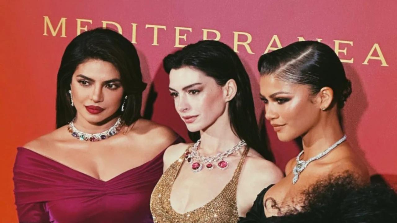 Priyanka Chopra Gives Urbane Vibes As She Joins Anne Hathaway And Zendaya At The Bulgari Event