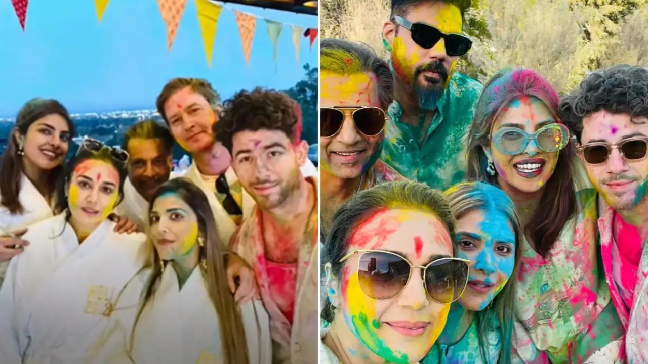 Watch! Priyanka Chopra-Nick Jonas Celebrated Holi with Preity Zinta, Gene Goodenough In Los Angeles