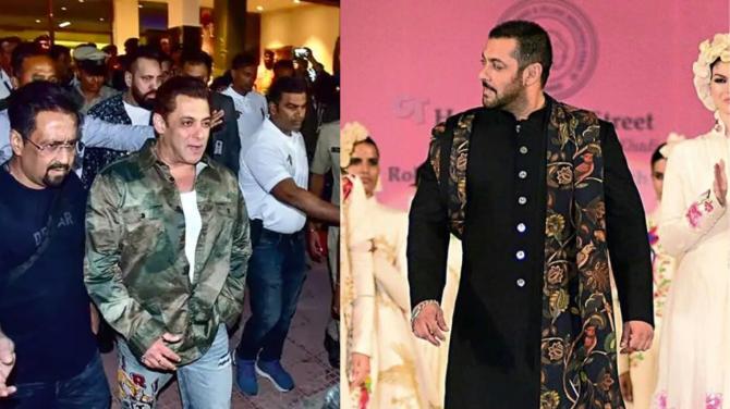 With high security, Bollywood actor Salman Khan came to Jamnagar