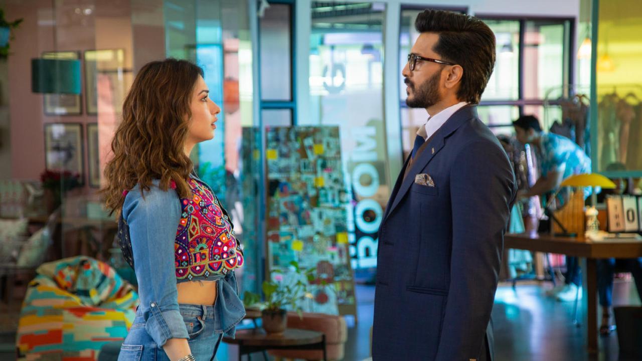Popular actors Riteish Deshmukh and Tamannaah Bhatia are all set to make their digital debut with the Netflix film, `Plan A Plan B`. Check out exclusive pictures