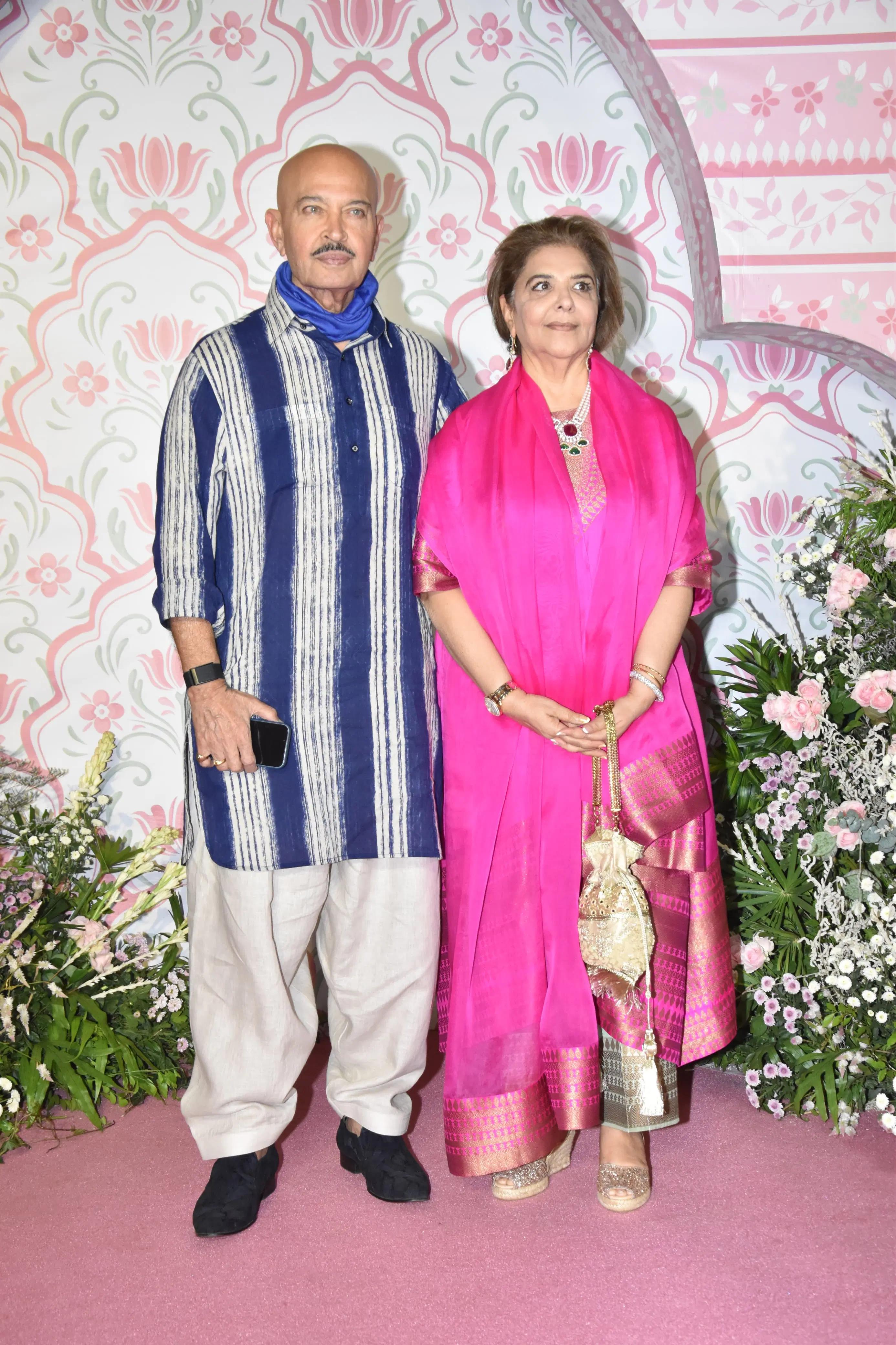 Rakesh Roshan and Pinky looked the picture of happiness as the attended the event