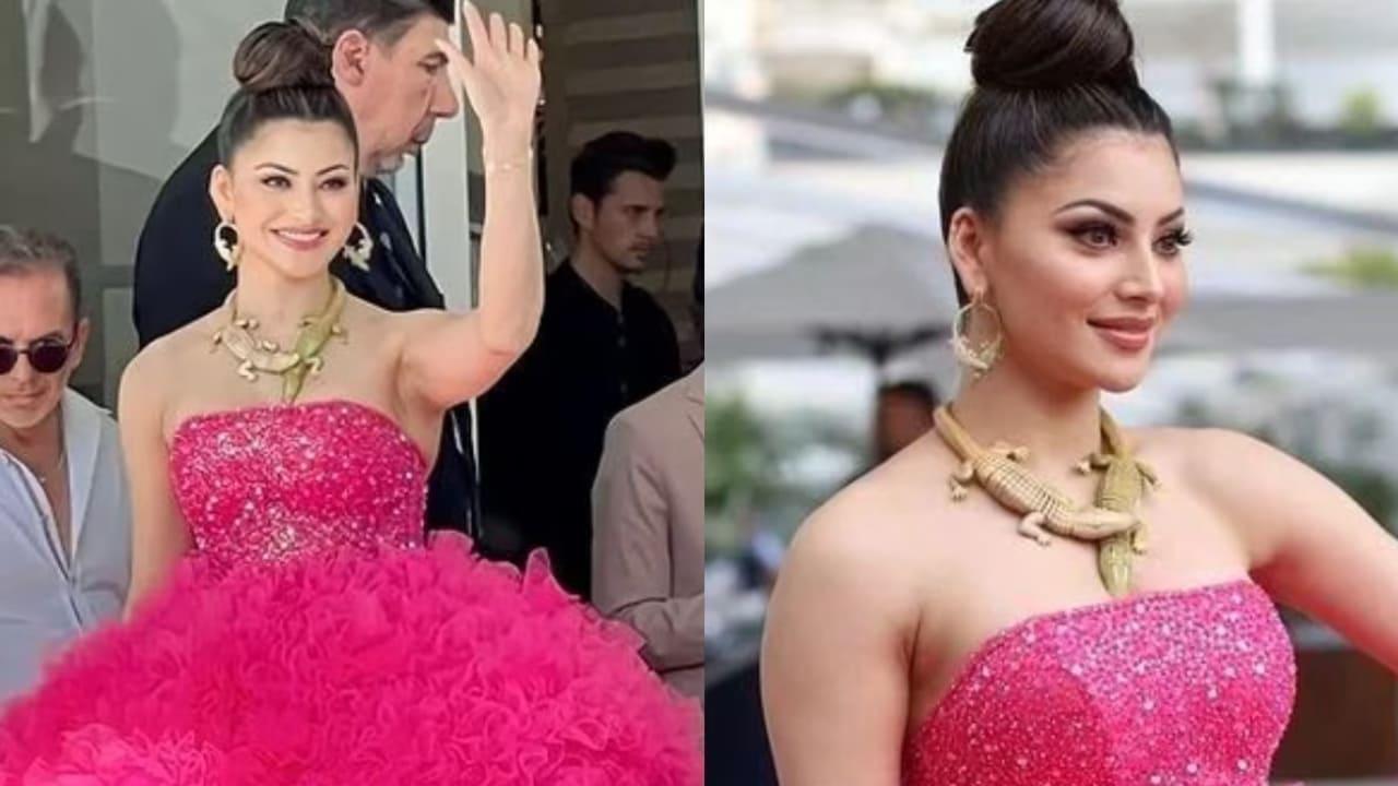 The Internet Is Quacking As Urvashi Rautela Wears A Lizard Necklace At Cannes 2023, Pics Inside