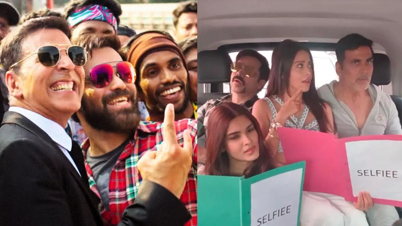 Selfiee Squad: Imraan Hashmi, Nushrratt Baruccha, Diana Penty and Akshay Kumar Groove To Selfiee