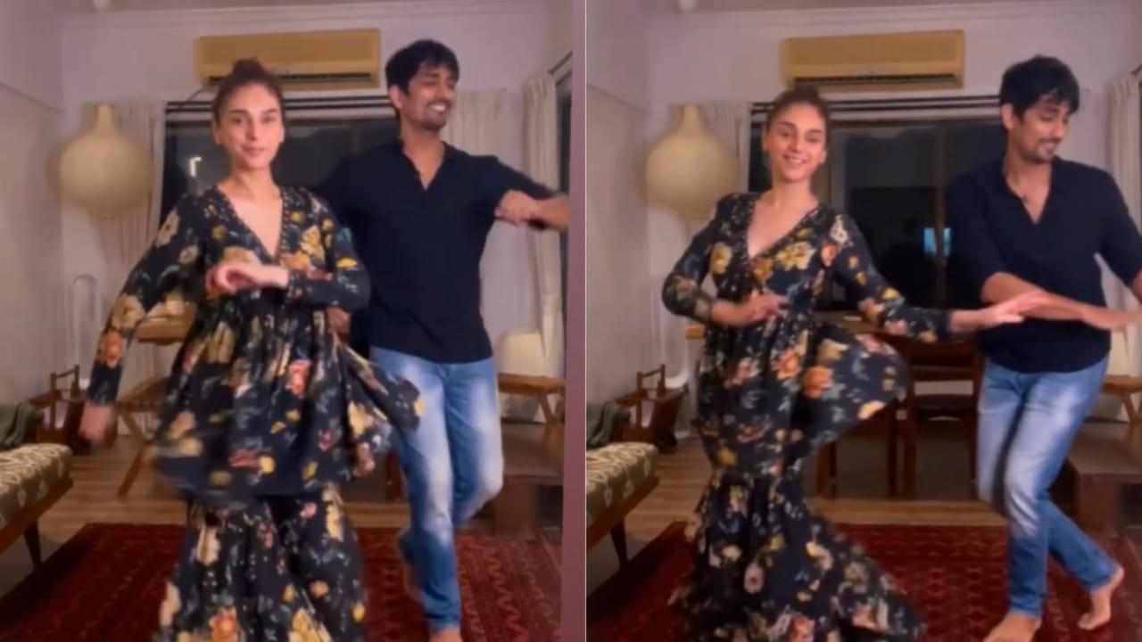 Watch! Amid Dating Rumors Siddharth Dances With Aditi Rao Hydari In Tum Tum Song