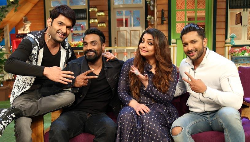 Remo, Vaibhavi and Terence snapped on The Kapil Sharma Show