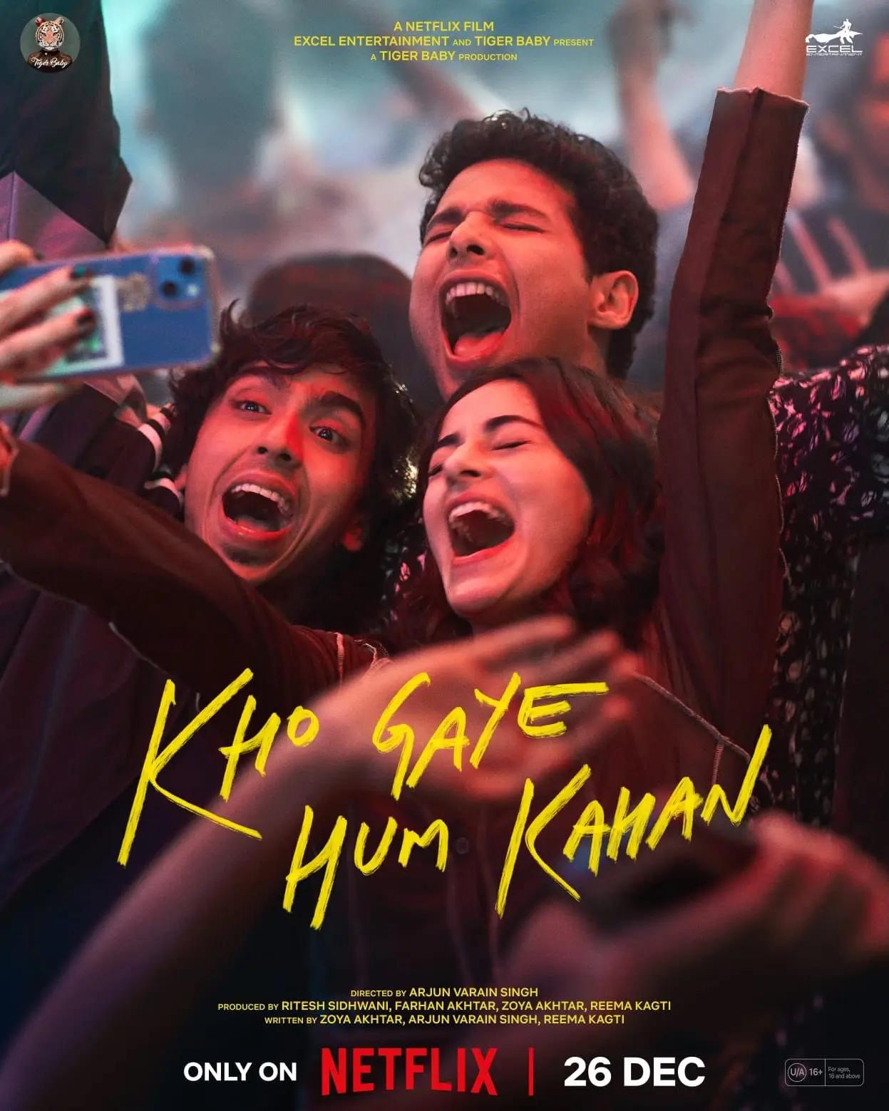 Kho Gaye Hum Kahan (December 26) - Netflix
Follow the intertwined lives of three close friends managing relationships, emotions, and aspirations in Mumbai. Experience their journey exclusively on Netflix from December 26, 2023, directed by Arjun Varain Singh.