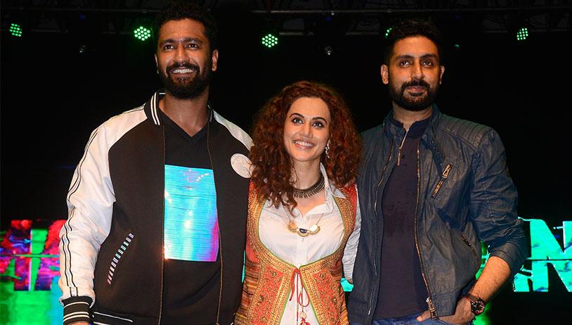 Taapsee Pannu, Vicky Kaushal, Abhishek Bachchan snapped at the Manmarziyaan Music Launch