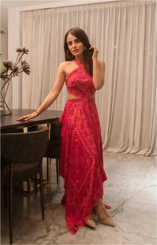 Radhika Madan shows how to wear pink for a casual occasion