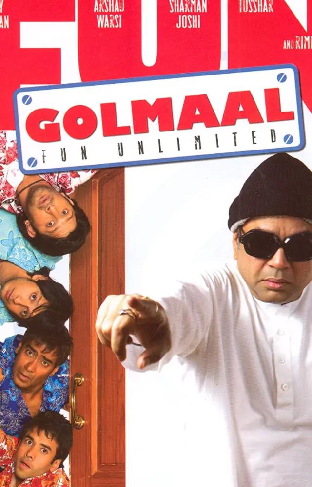 This rib-tickling comedy from director Rohit Shetty, part of the popular Golmaal series, celebrated for its slapstick humour and ensemble cast.