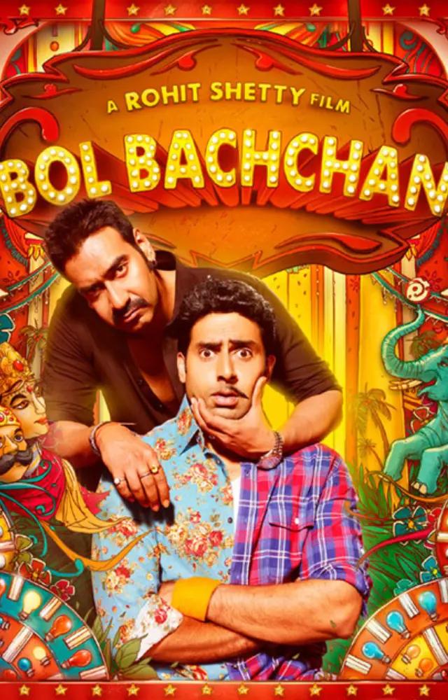 A comedy film directed by Rohit Shetty, featuring Ajay Devgn and Abhishek Bachchan, known for its hilarious take on mistaken identities and quirky characters
