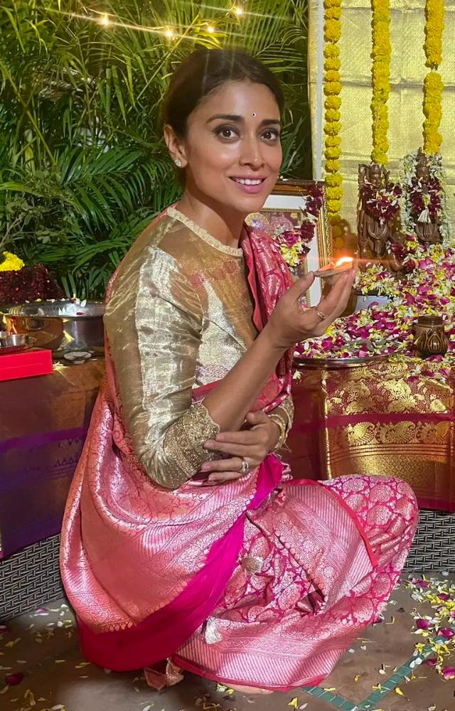 Shriya Saran ethnic looks
