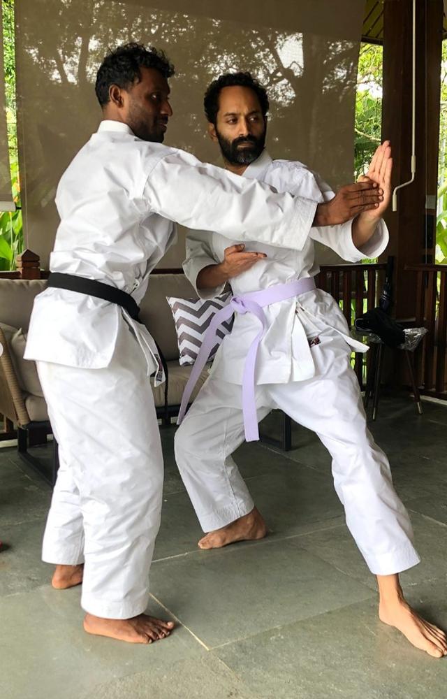Dileesh Pothan shared the film`s announcement on Facebook. The director also shared photos of Fahad taking Karate classes is viral on social media