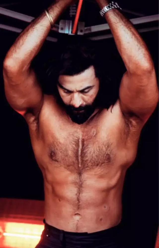 Kapoor gained weight, bulked up, and grew a beard to match the character`s rugged, intense look.