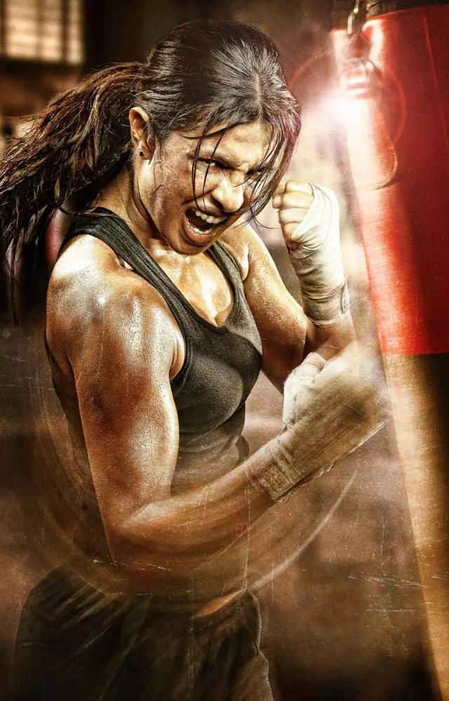 Chopra trained extensively in boxing to learn the sport`s techniques. She also underwent a rigorous workout regimen to build muscle and improve her physique.